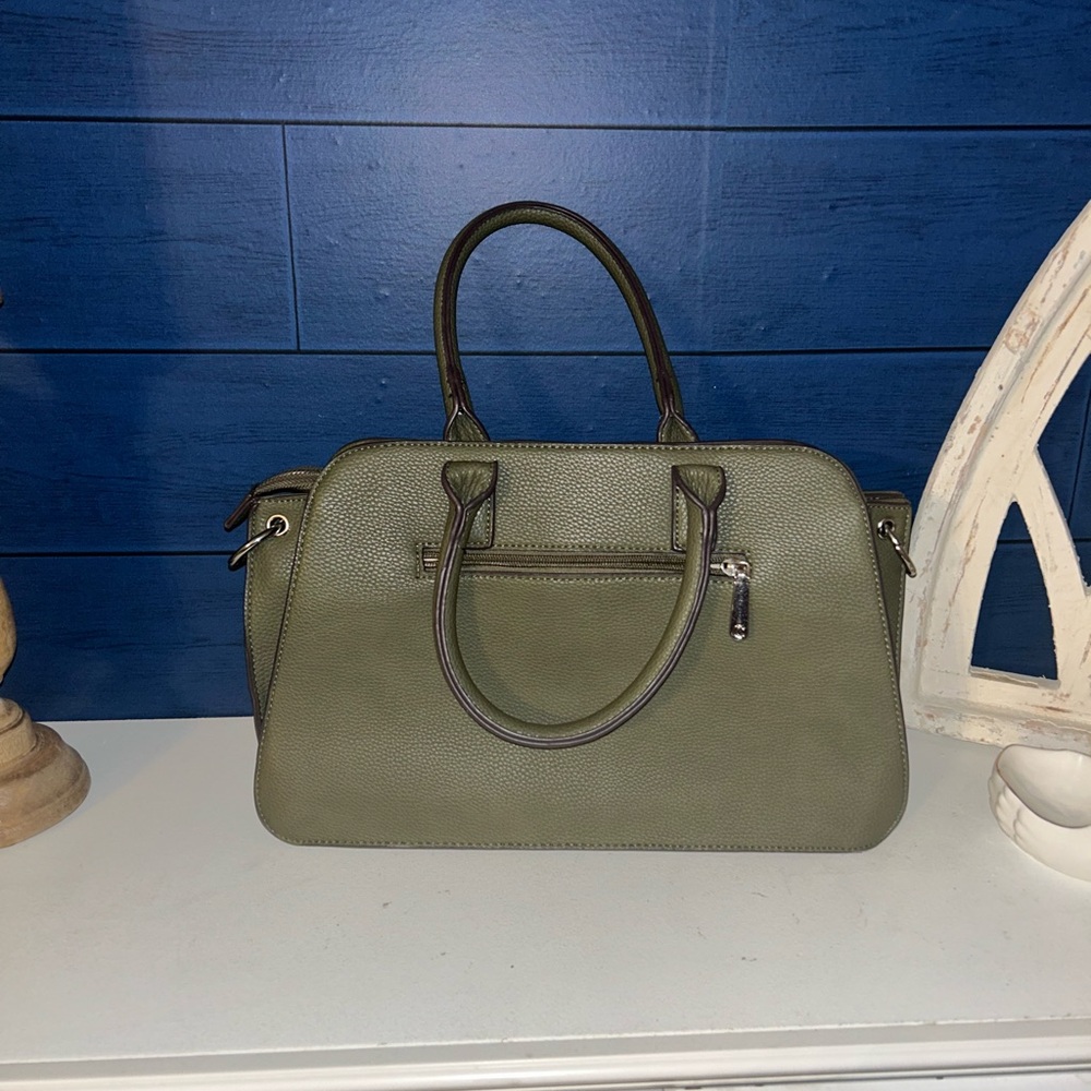 Elegant Olive Green Handbag